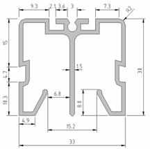 1.2 Profili unione 1.2.1 Profilo UNIONE in policarbonato (cod. J443) Il profilo in policarbonato è utilizzato per unire due pannelli BDL; tale profilo è protetto UV in coestrusione sui lati esterni.