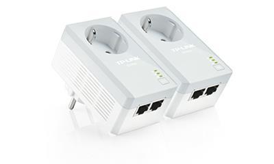MBPS TL-WPA4220 Adattatore di rete Powerline AV500 TL- WPA4220 - Wireless N - Compatibile con lo standard Homeplug AV, fino a 300Mbps - 2 porte