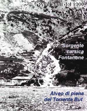 imponente sorgente carsica. Scaturisce una quarantina di metri sopra il piano stradale un attimo prima di raggiungere il paese di Timau.