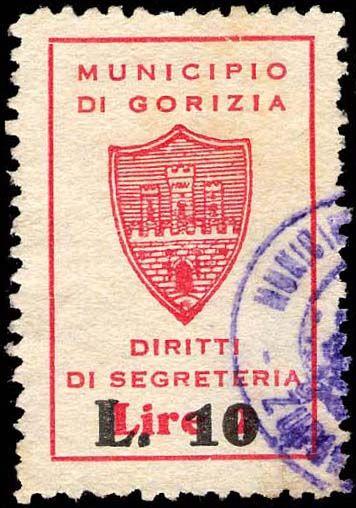 Gorizia 1950/< Carta bianca, liscia.