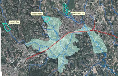 INTERVENTI IDRAULICI STUDIO IDRAULICO BIDIMENSIONALE Analisi idrologica Idrogrammi di piena forniti dall Autorità di Bacino Alto Adriatico (modello di tipo geomorfoclimatico) Analisi idraulica Dati