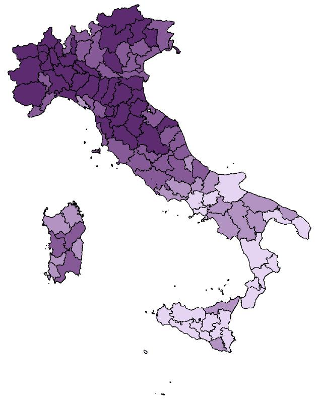 lore nazio nale (11,9%). Il mercato del lavoro in pro vin cia di Modena è caratte rizzato dall elevata parteci pazione delle Pos.