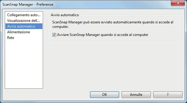 Quando non si visualizza l'icona di ScanSnap Manager Visualizzazione dell'icona di ScanSnap Manager 1. Avviare ScanSnap Manager.