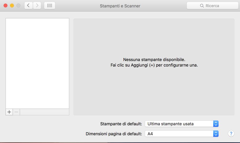 Premere + in basso a sinistra Se non è stato già fatto in precedenza,