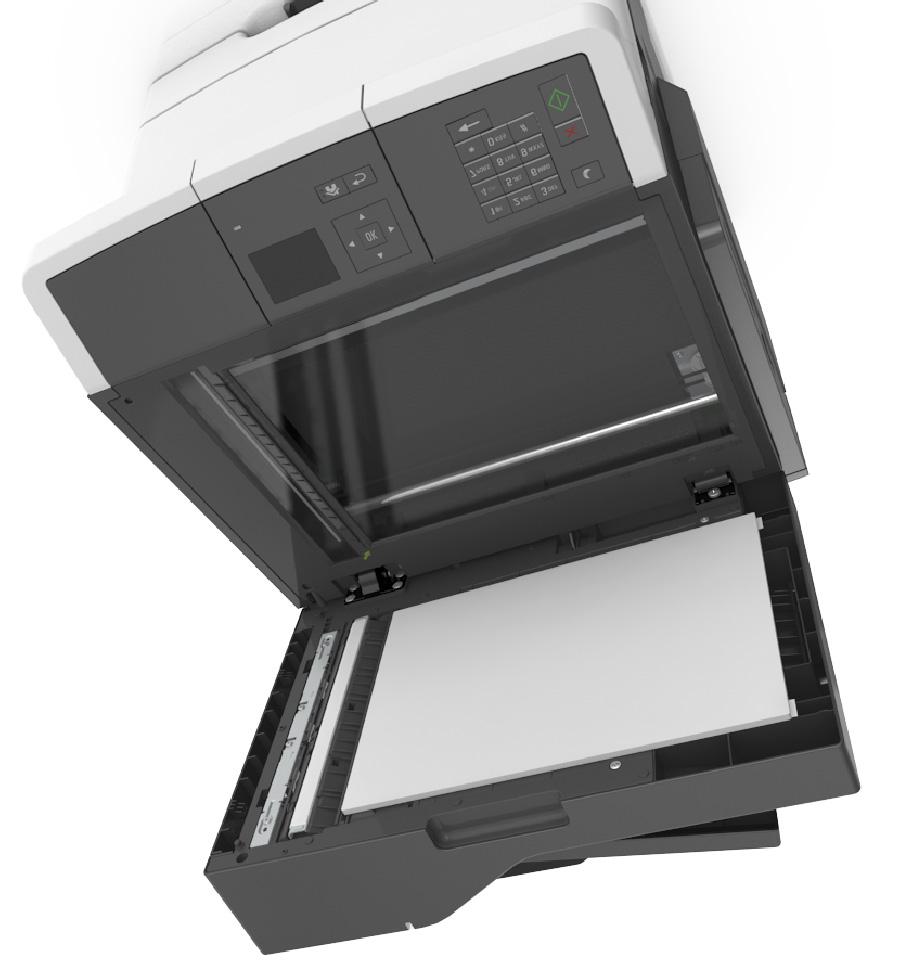 Manutenzione della stampante 134 Pulizia del vetro dello scanner Se si riscontrano problemi di qualità di stampa, quali striature su immagini