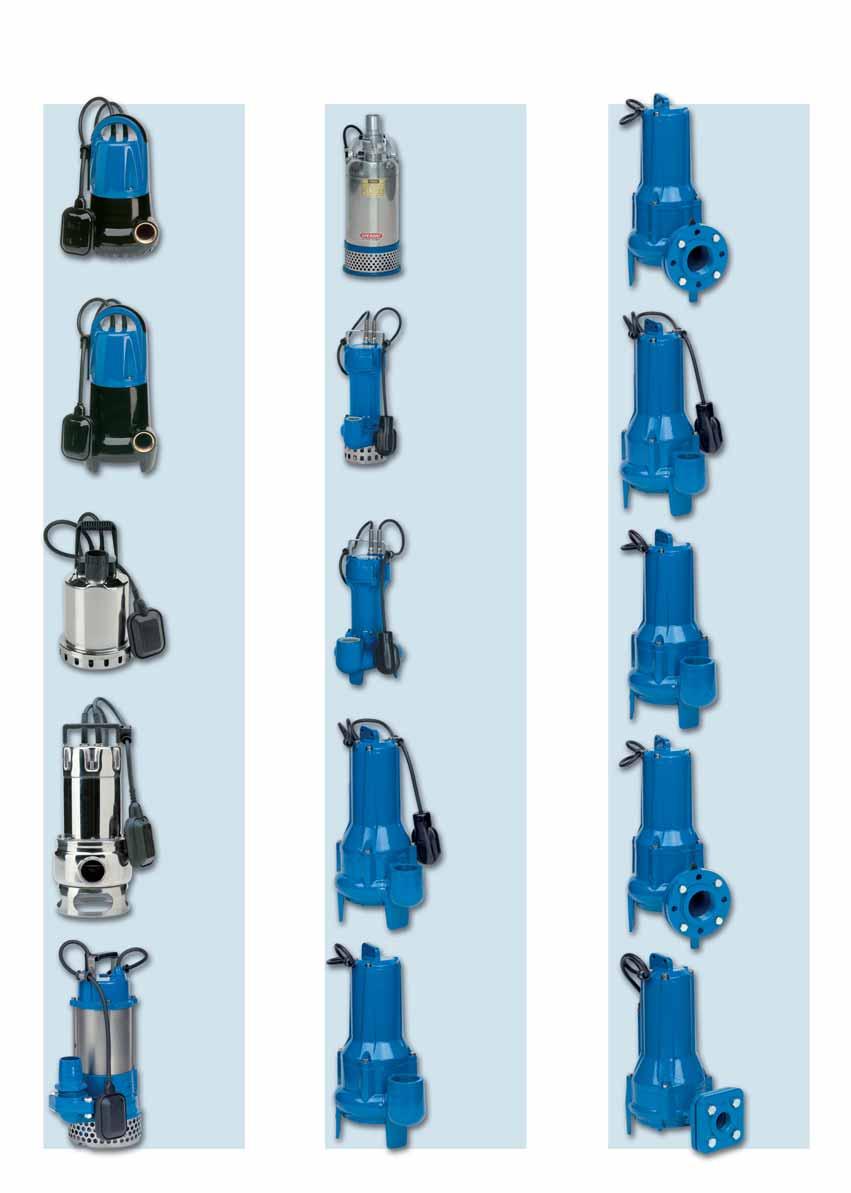 INDIE / INDEX TS ELETTROPOMPE SOMMERSE PER DRENGGIO SUMERSILE DRINGE PUMPS pag. -1 TF ELETTROPOMPE SOMMERSE PER QUE RIE SUMERSILE PUMPS FOR DIRTY WTER pag.