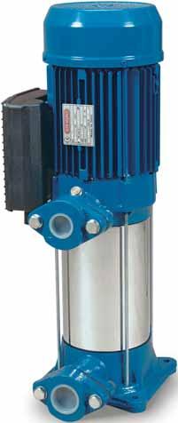 MULTISTGE VERTIL ELETRI PUMPS RVM F E D DN 1 DIMENSIONI E PESI -