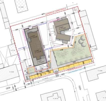 3. IMPATTO DEL PROGETTO Il Piano Attuativo prevede la realizzazione di due edifici di mc. 3.844,38 con 11 alloggi e attività terziarie e/o commerciali di vicinato al piano terra per mq. 274,60.