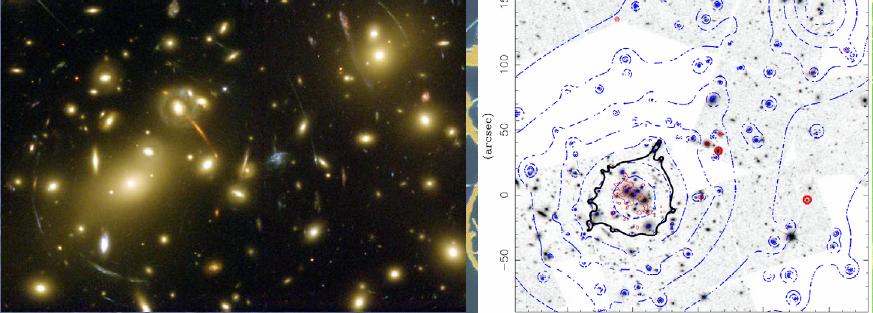 Il lensing gravitazionale (A) (B) Dalla deflessione della luce da parte