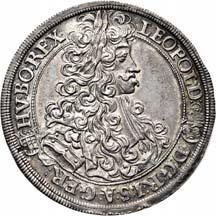 1687-1709. Tallero 1694, Salisburgo. Ar gr.