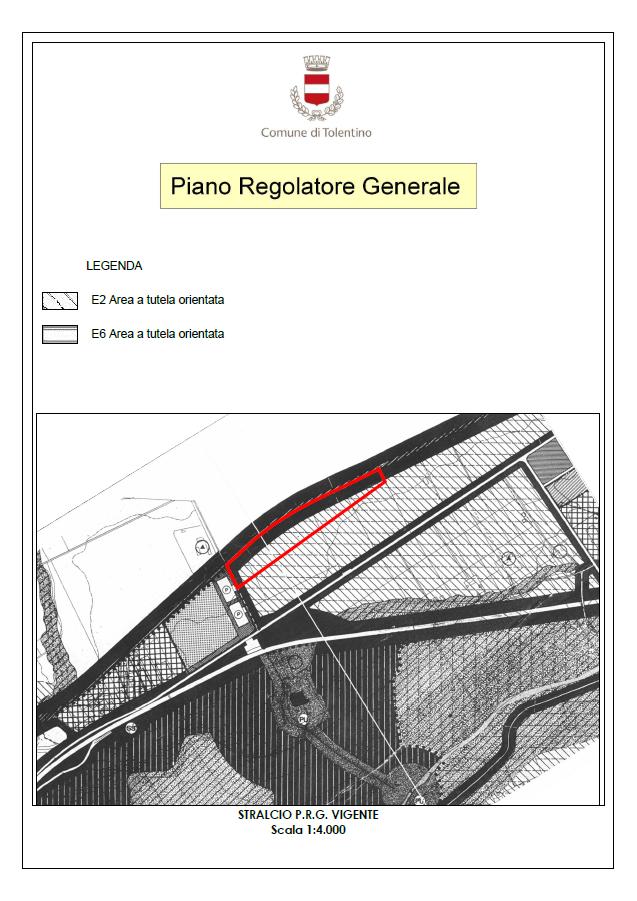 Fig. 01 Stralcio PRG vigente Verifica di