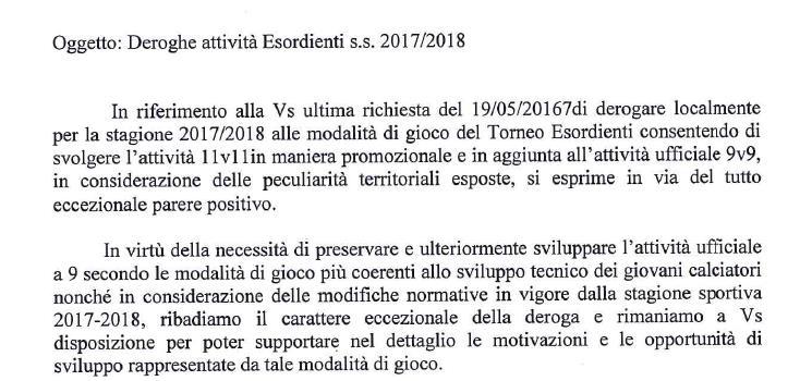 Autorizzazione manifestazioni Sono state autorizzate le seguenti manifestazioni: Amichevoli: FC AUGSBURG FC KAISERSLAUTERN L amichevole si svolgerà il 12 luglio 2017 alle ore 18.