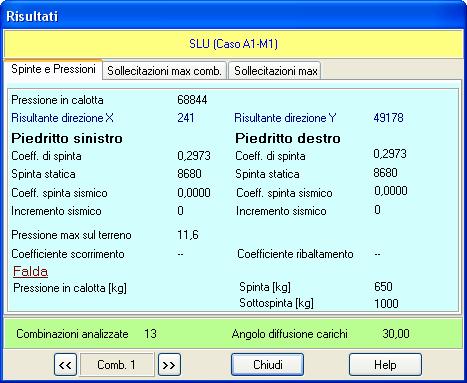 altre voci permettono di accedere singolarmente ai risultati di dettaglio.