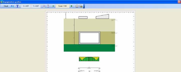 SCAT 10.0 Strutture Scatolari 12.4 Impaginatore grafico L'impaginatore grafico viene visualizzato cliccando sul pulsante Impaginatore presente sulla barra orizzontale della finestra grafica.