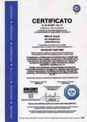 Prodotti testati e certificati Certified and tested products.