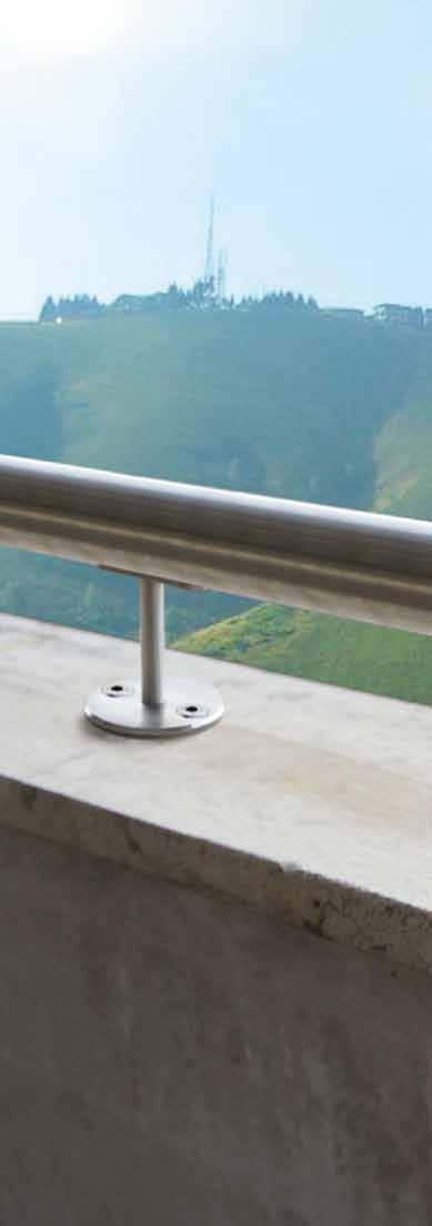 Reggicorrimano Handrail Supports Reggicorrimano handrail Supports Ø Reggicorrimano flangiato Flanged handrail support H Ø Per tubo H E4540 Ø