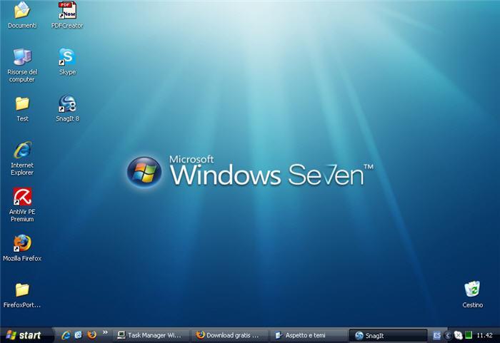 Windows SEVEN Windows SEVEN Nasce nel 2009 per sostituire vista che non piace all utenza.