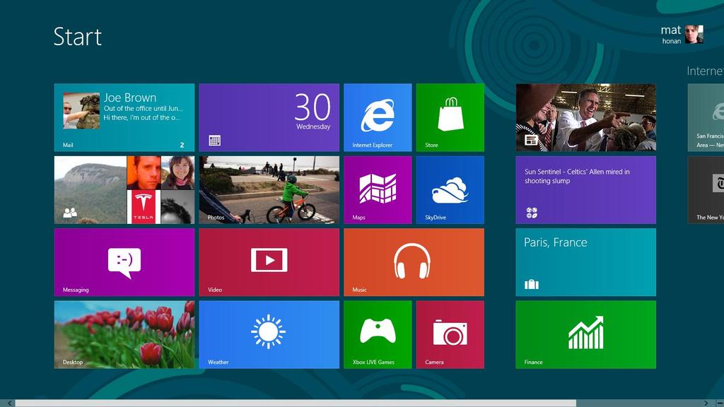Windows 8 Windows 8 E il successore di Windows Seven. Disponibile al pubblico dall ottobre 2012, è utilizzabile sia da pc che da tablet.