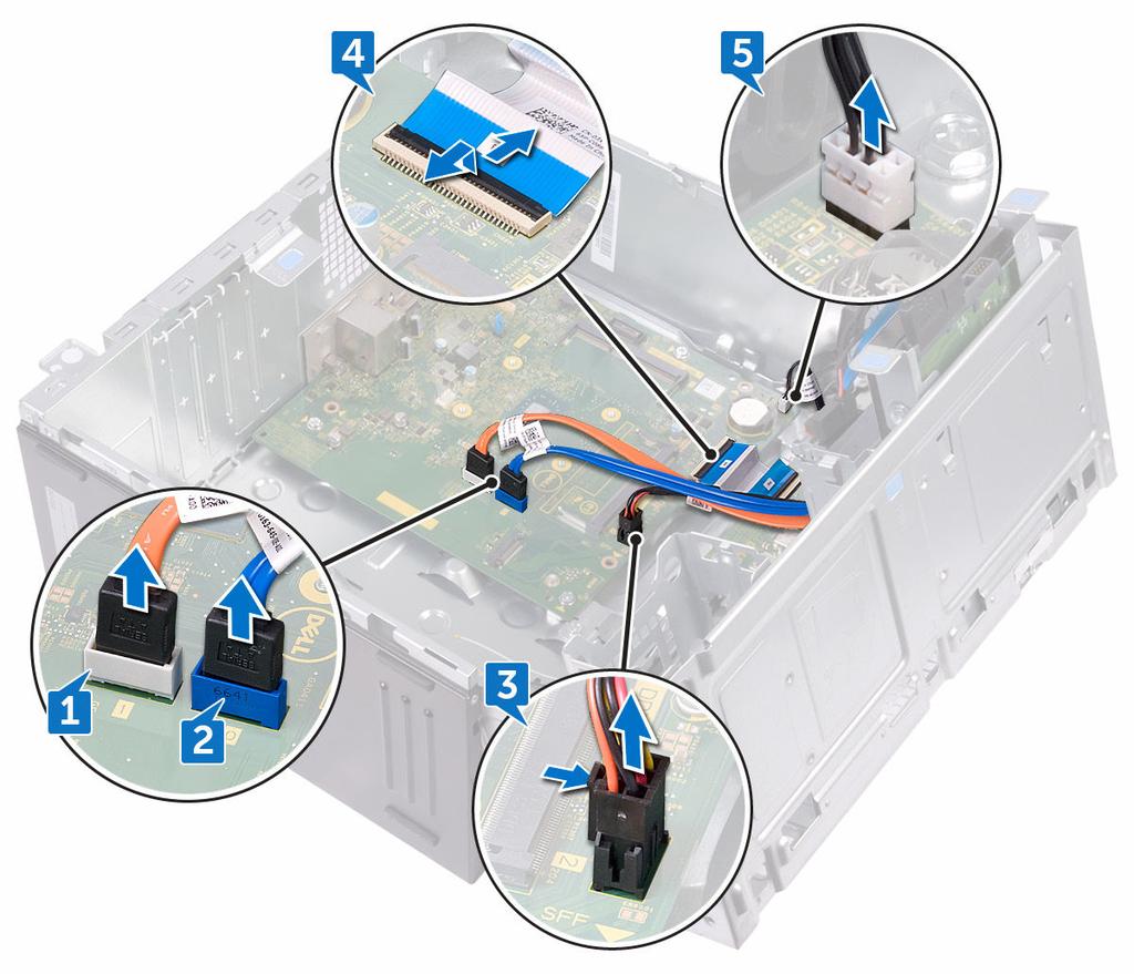 Procedure N.B.: Note the routing of all cables as you remove them so that you can reroute them correctly after you replace the system board.