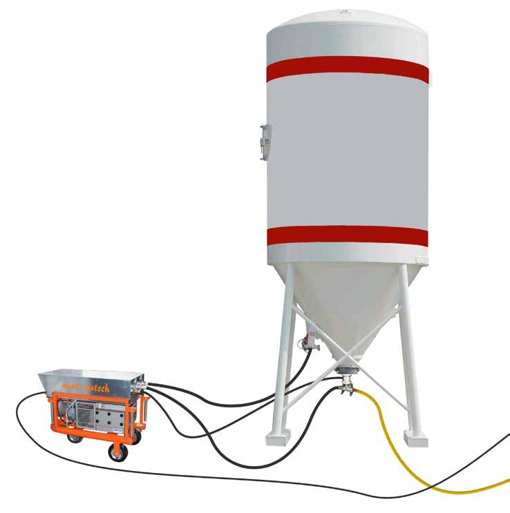 IMPIANTI PNEUMATICI Mixer Airtech L impianto di convogliamento Mixer Airtech è una macchina ideale per il trasporto pneumatico dei prodotti premiscelati in polvere contenuti nei sili a pressione.