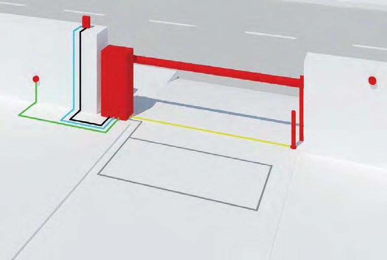 Sistem automatik elektro-mekanik për ndalimin e kalimit me tra që ulet e ngrihet Modeli Gjatësia Krahut M Ngjyrës Koha Hapjes sek.