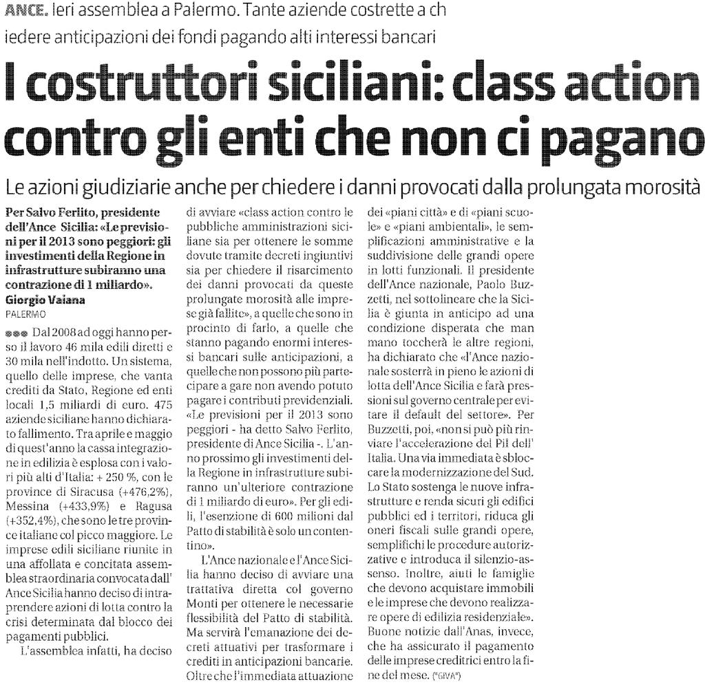 6 ottobre 2012 GIORNALE