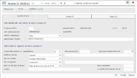 Verifica disponibilità di bilancio Una funzione specifica effettua una stima della spesa del personale dei mesi non ancora calcolati fino a fine anno: tale controllo è utile soprattutto in sede di