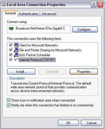 Selezionare il pulsante Use the following IP address (Utilizza il seguente indirizzo IP) e impostare l indirizzo IP a 192.168.1.12 e. Impostare Subnet mask a 255.255.255.0 f.