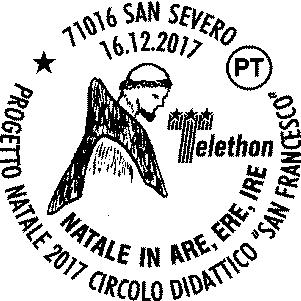 N. 1738 RIHIEENTE: II ircolo idattico San Francesco SEE EL SERVIZIO: spazio allestito presso Palazzo elestini, Piazza Municipio 71016 San Severo (FG) T: 16/12/2017 ORRIO: 14.30-19.