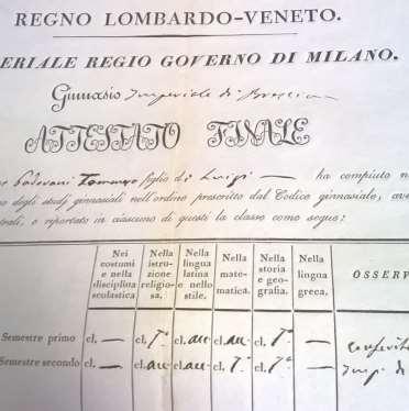 L archivio del Liceo Arnaldo di Brescia L istituto è attivo dal 1797 L archivio storico è depositato presso l Archivio di Stato di Brescia Si tratta