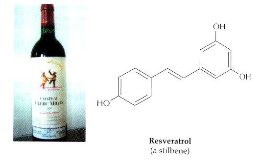 Resveratrolo Potente antiossidante Particolarmente abbondante in Vitis vinifera ed in altri tipi di uve utilizzate per la produzione di vino Si trova nella buccia E una fitoalessina prodotta in