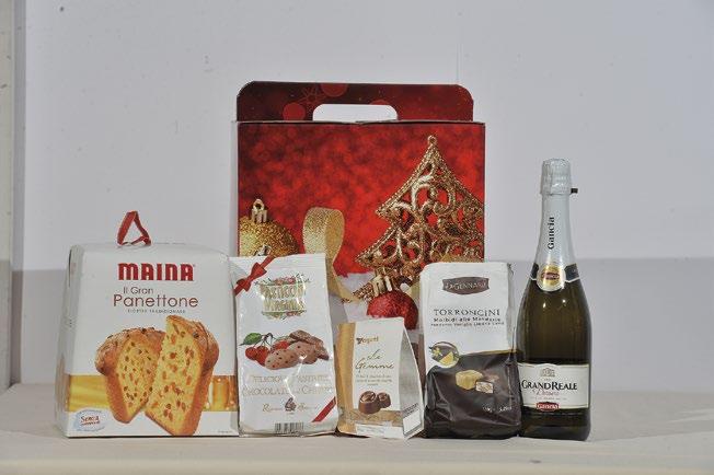 bauletti natalizi Bauletto Fresia COD. BN009 (6 pezzi) Panettone Maina kg. 1 Gancia cl.