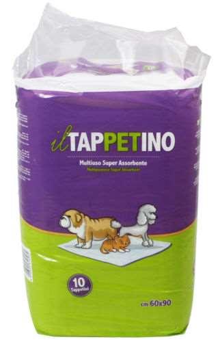 Tappetini igienici multiuso Il Tappetino cm 60x60 pz 10 Per giocare liberamente con i propri cuccioli, per abituarli a fare i bisognini nei luoghi corretti, per proteggere divani, poltrone o tappeti