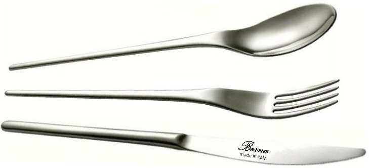 prezzi posateria sfusa SHOWROOM lunghezze: forchetta tavola: cm. 23,5 - cucchiaio tavola: cm. 23,4 - coltello tavola: cm. 24,8 spessore: mm.