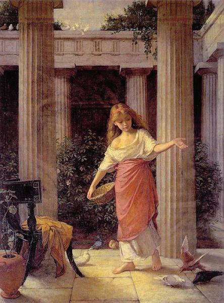 John William Waterhouse In the Peristyle -