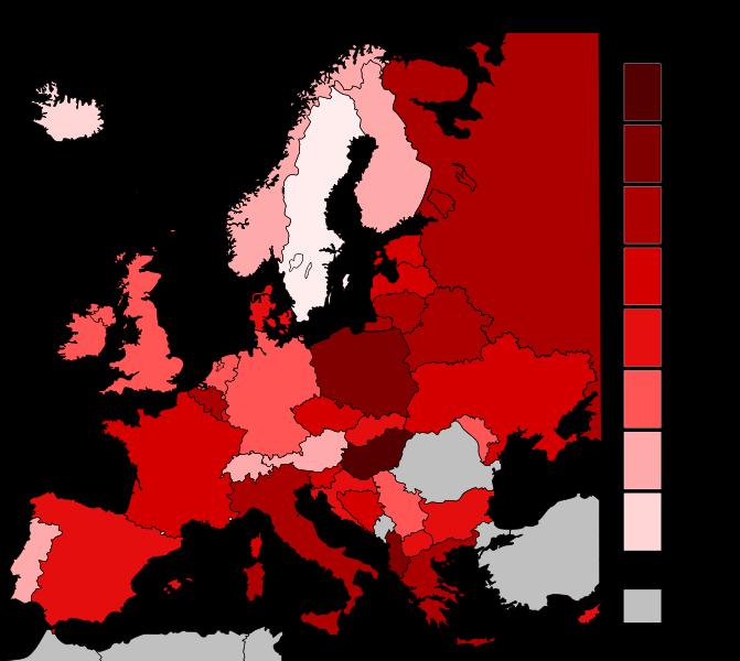 Rappresentazione dei dati Cartogramma Un cartogramma è una carta geografica sulla quale vengono rappresentati dei dati statistici, con colori e simboli diversi a seconda dei valori del fenomeno