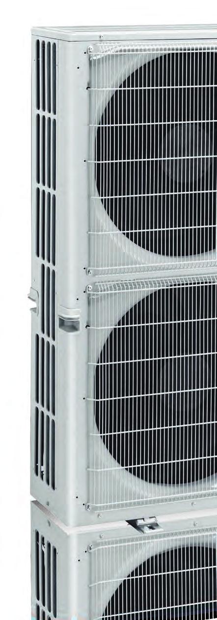 Nuova linea di Unità esterne Small Maggiore silenziosità grazie al nuovo ventilatore Abbinabile a moduli ATW per la produzione di acqua calda fino a 50 C*1 Limiti geometrici delle