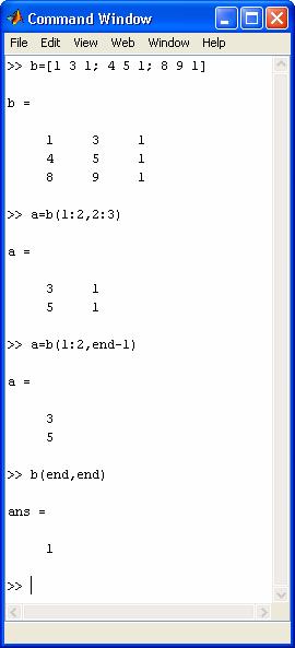 Indicizzazione degli elementi di una matrice Elementi che sono compresi tra le righe i e j e tra le colonne h e k.