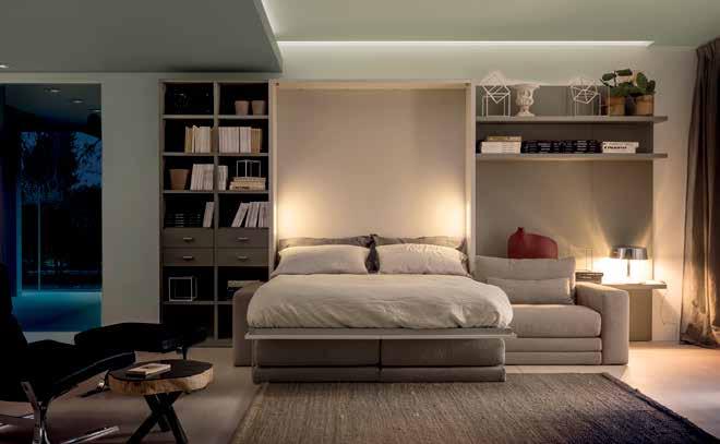 ON-OFF è un sistema giorno/notte progettato ON-OFF is a living/sleeping system designed per trasformare la casa, senza che la casa se to transform your house, without the house FOTO COMPOSIZIONE 9