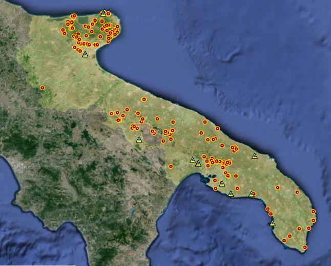 N. CAT PR NOME COMUNE E G N SPECIE Uso 113 LE Grotta Grande di Ciolo Gagliano del Capo 1 P C Rhinolophus ferrumequinum, Miniopterus schreibersi IE 152 LE Grotta della Monaca Otranto 1 N E Miniopterus