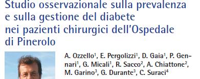 Il Giornale di AMD 2015;18: 85-90 Ricerca retrospettiva con l obiettivo di stimare la prevalenza di diabete, indagare sull attuazione di buone pratiche per la gestione della cura, esiti e risultati