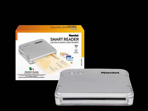 HUSCR2 SMART CARD READER USB SIM & SMART CARD READER FIRMA DIGITALE