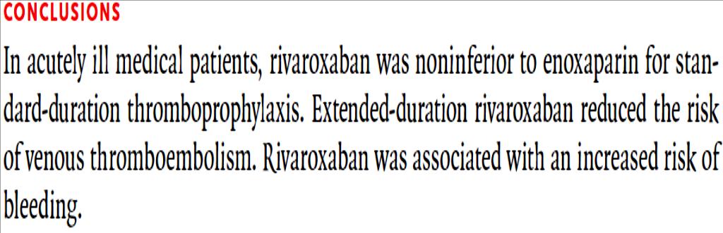 vs Enoxaparin 40mg OD