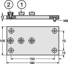 L attrezzatura può essere utilizzata con qualsiasi comparatore millesimale e, preferibilmente, con un piano di riscontro.