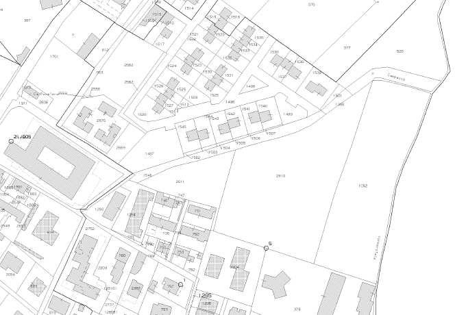 cordolo stradale, è necessario occupare una piccola porzione di area privata: i mappali interessati sono individuati al n.1293 e 1294.