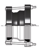 LINEA MAXIFIT I0.15 JRD Bigiunto ridotto dedicato per tubi in acciaio e ghisa con tolleranza limitata sul diametro esterno.