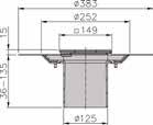 Scarico del bagno plastica Supporto senza griglia per scarico DN 50 - DN 100 Commento kg Cod. art. Fr./pezzo Telaio in plastica 149 x 149 mmm regolabile in altezza 8-135 mm 0,3 5141.43.00 57.