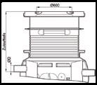 Separatori di grassi per installazione all esterno per smaltimento completo - in polietilene Sistema di fissaggio per Lipumax-P Classe di carico A 15 Classe di