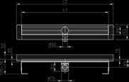 ACO ShowerDrain ShowerDrain E Canale di drenaggio ShowerDrain E con sifone 50 mm Lunghezza mm kg Cod. art. Fr./pezzo L1 L2 bordo dientro 600 700 2,3 0155.05.17 572.00 700 800 2,6 0154.73.12 582.