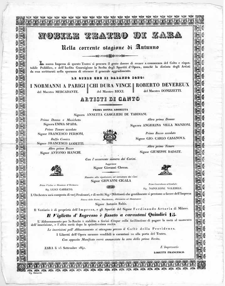 Kat. br. 53 Zadar, 6. lipnja 1815. Upute za borbu protiv kuge koja se pojavila u nekim dijelovima Dalmacije 1815.